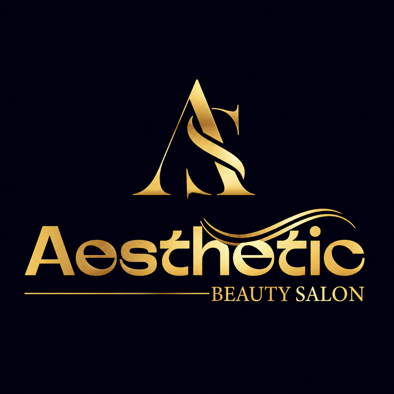 Aesthetic Beauty Salon Logo